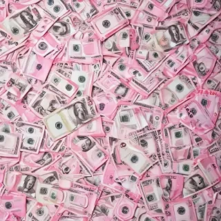 pink money background