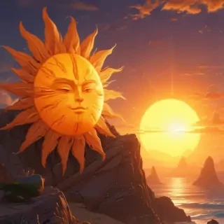cartoon suns