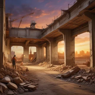 construction site background
