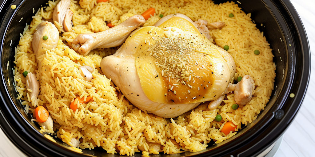 chicken yellow rice slow cooker
