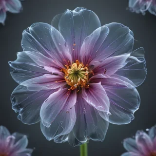 transparent flower outline