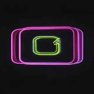 neon instagram logo