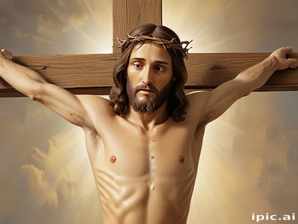 picture of jesus on cross