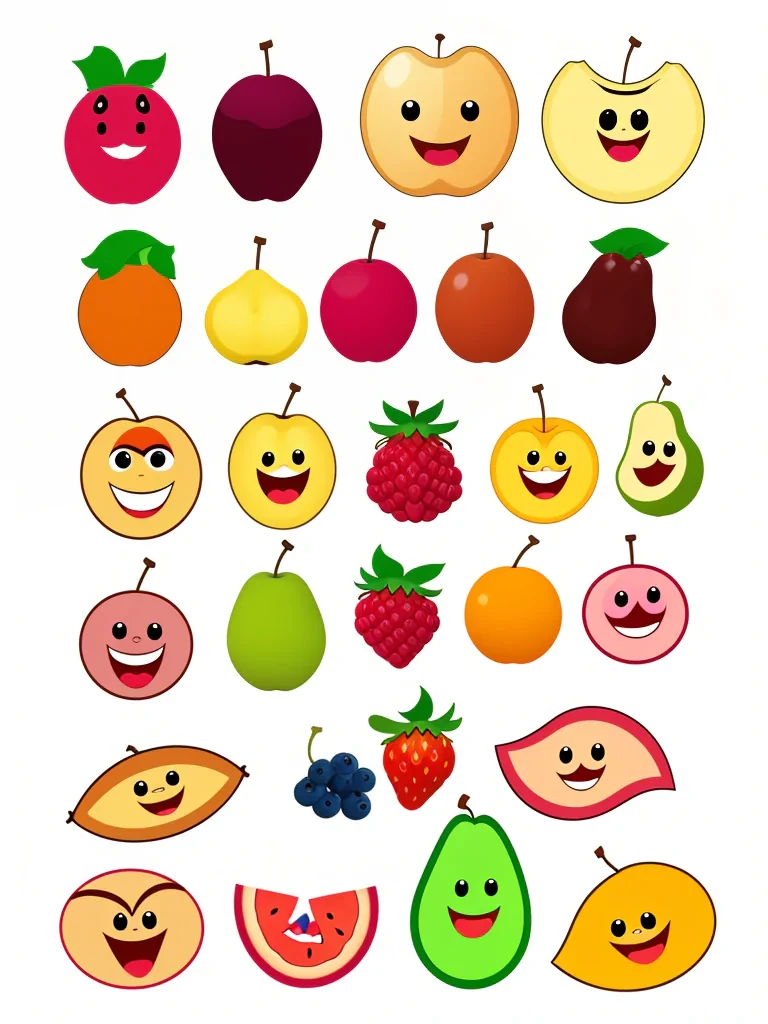 cartoon fruit