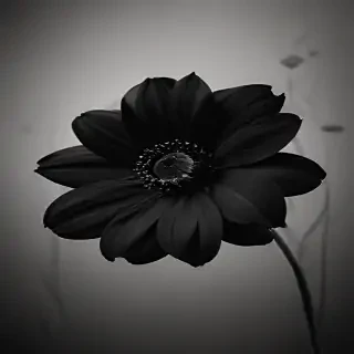black flower