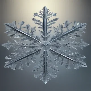 transparent snowflakes
