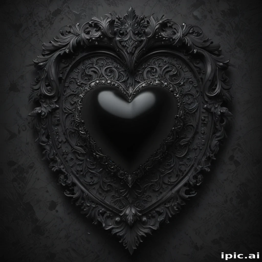 wallpaper black heart