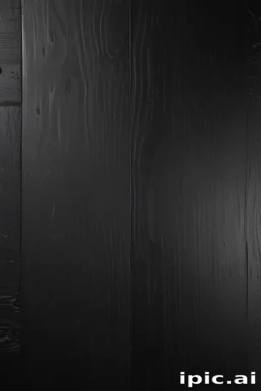 Elegant Black Wood Texture Showcasing Natural Grain Patterns and Depth