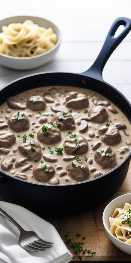 beef stroganoff recipe without mushrooms