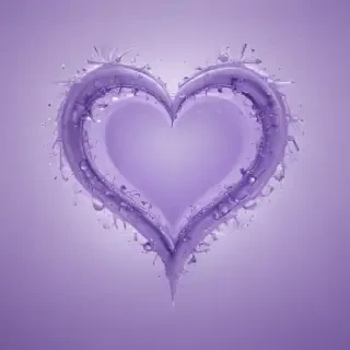 light purple heart wallpaper