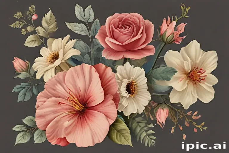 vintage flower png