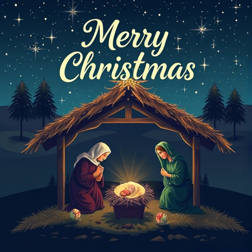 merry christmas nativity images free