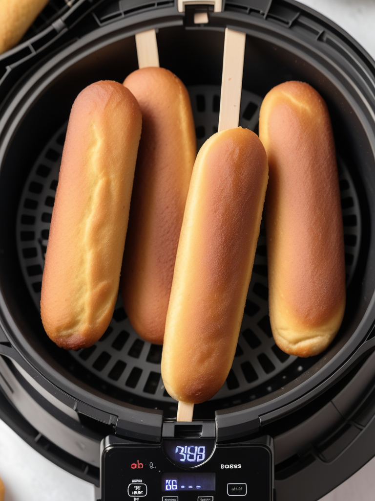 homemade corn dogs in air fryer