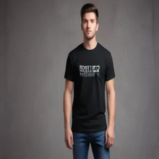 black mockup t shirt