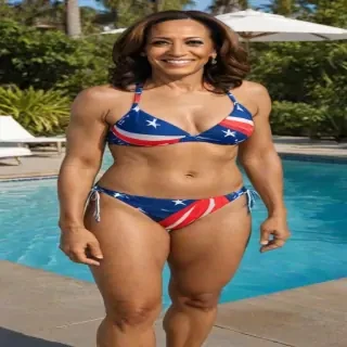 kamala harris bikini