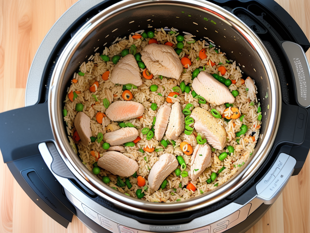 instant pot chicken fried rice
