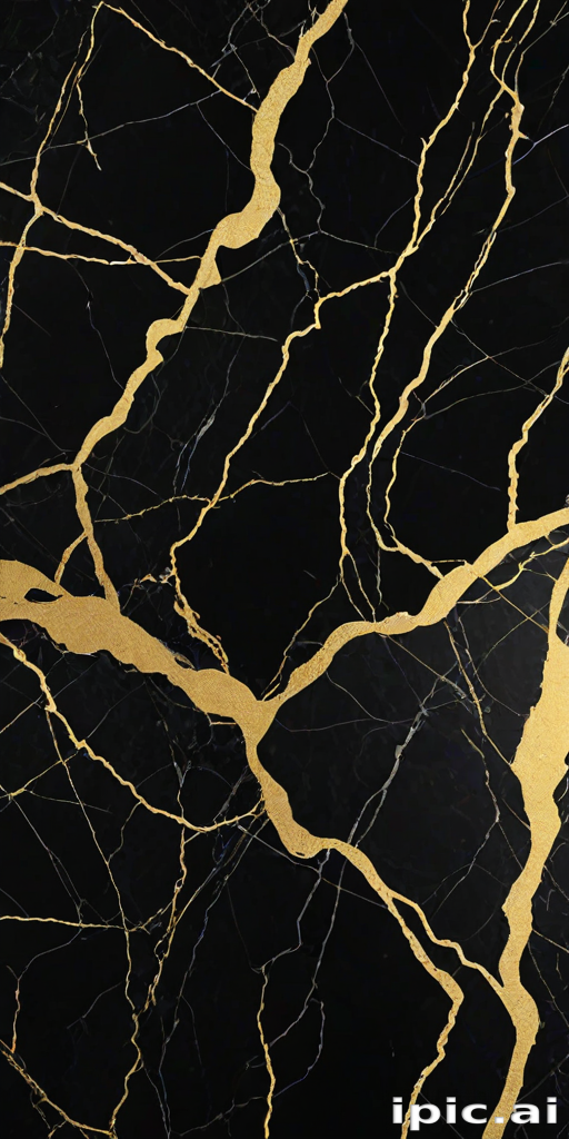 black and gold marble background