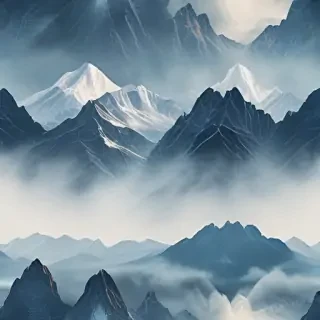 transparent mountains