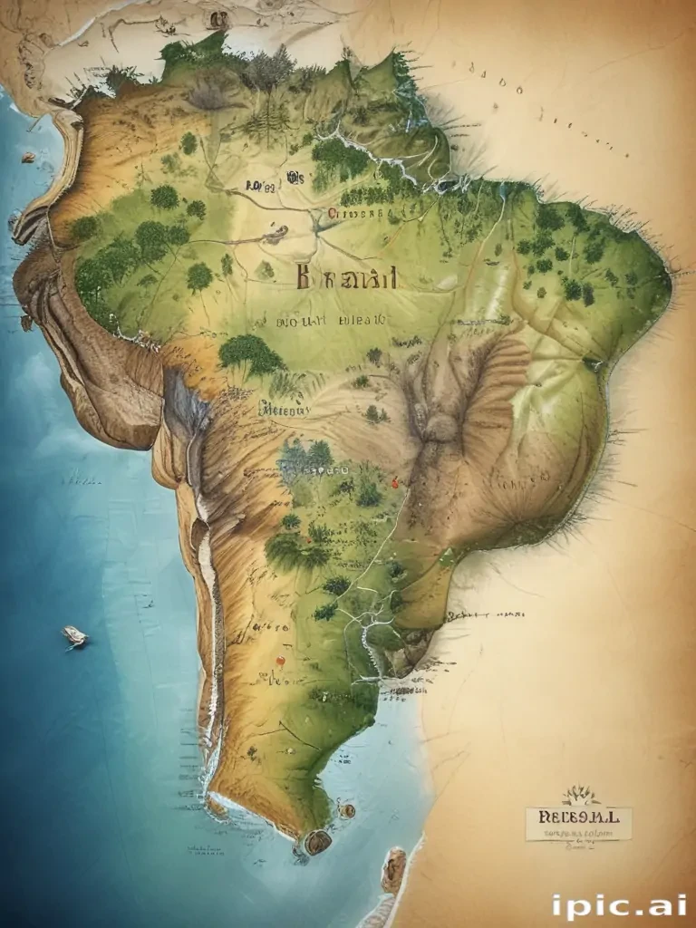 map of brazil