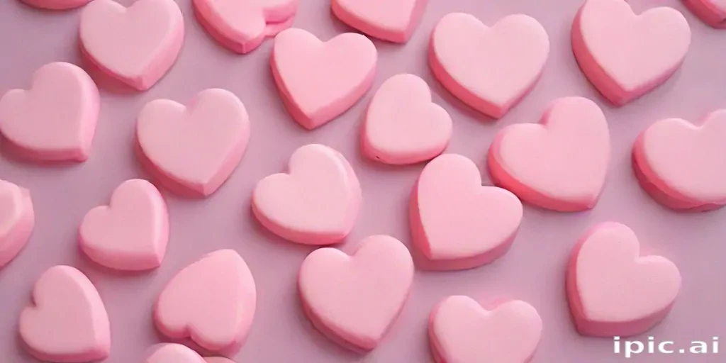 pink hearts aesthetic