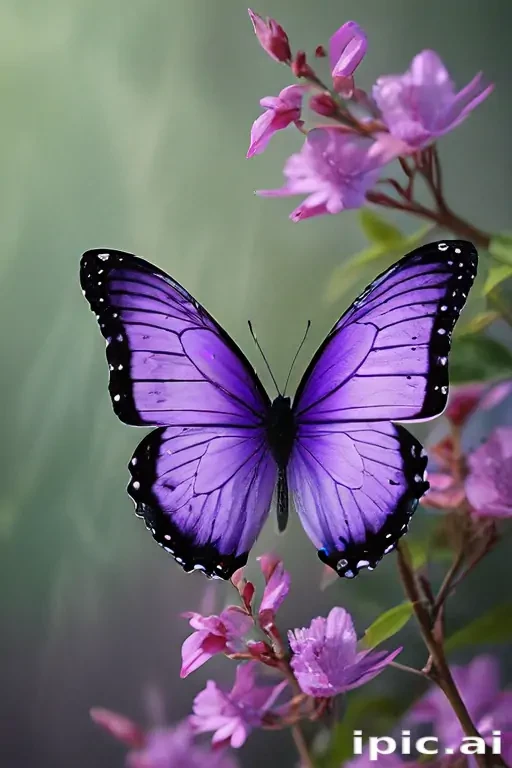 purple butterfly images