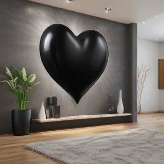 black heart image