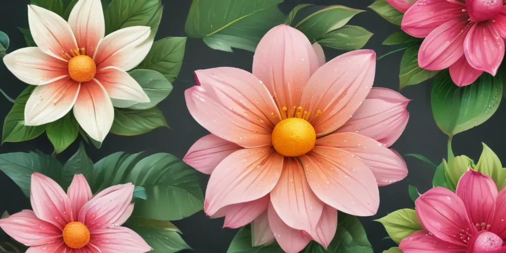 cartoon flowers png