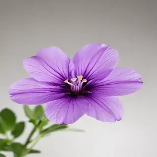 transparent purple flower
