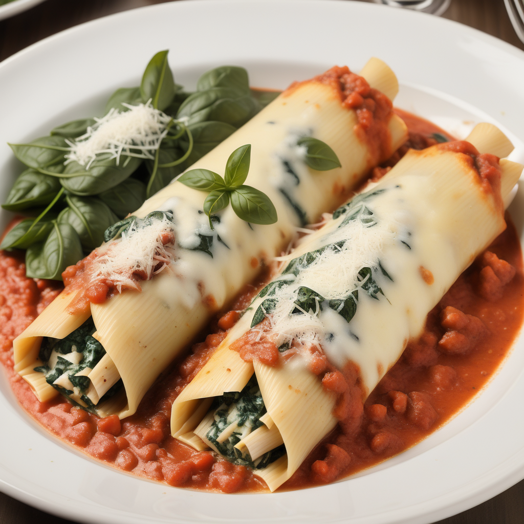 maggiano's chicken & spinach manicotti
