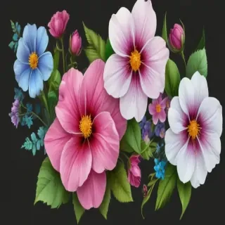 clipart transparent background flowers