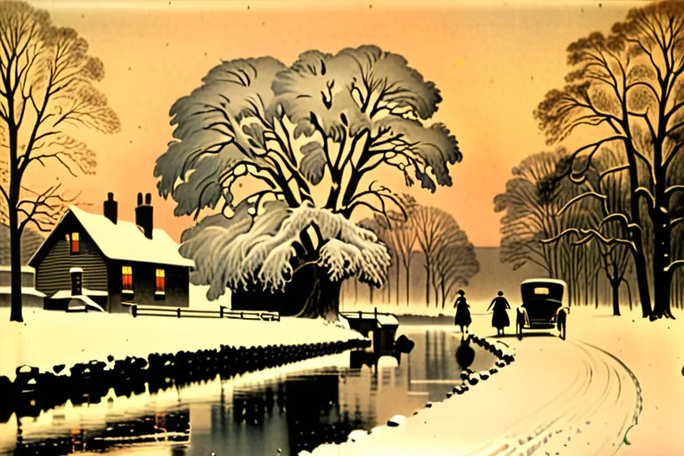 vintage winter scenes