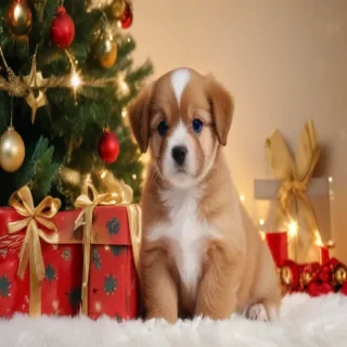 christmas puppy backgrounds