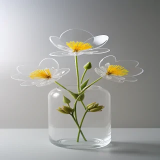 transparent flowers