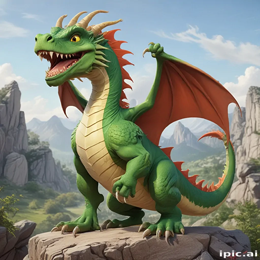 cartoon of a dragon