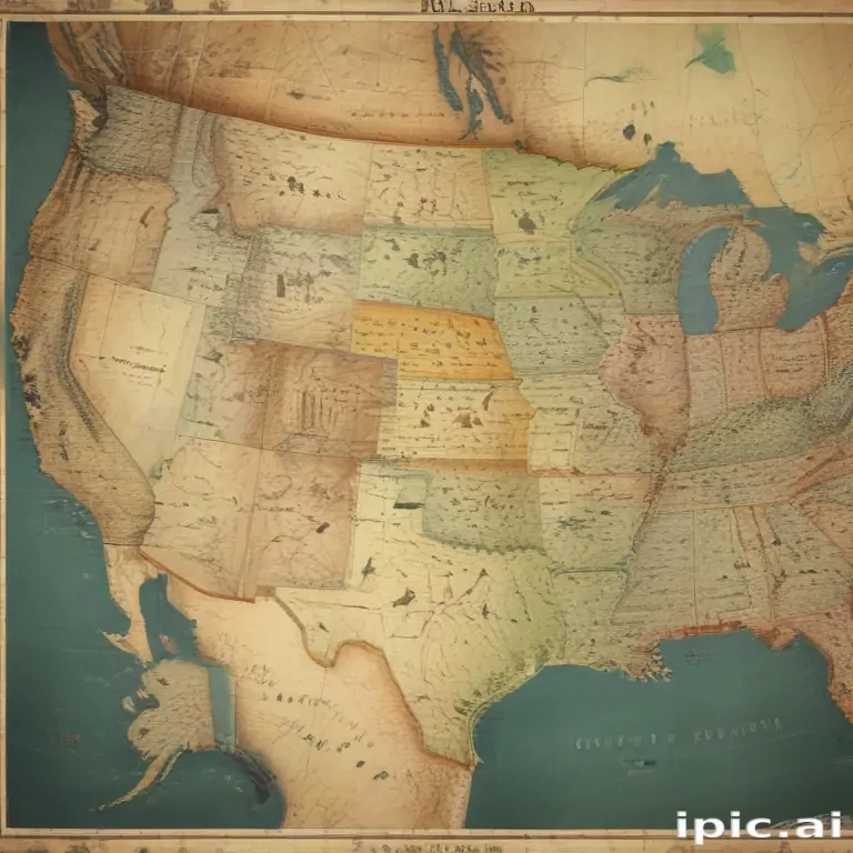 usa map with states