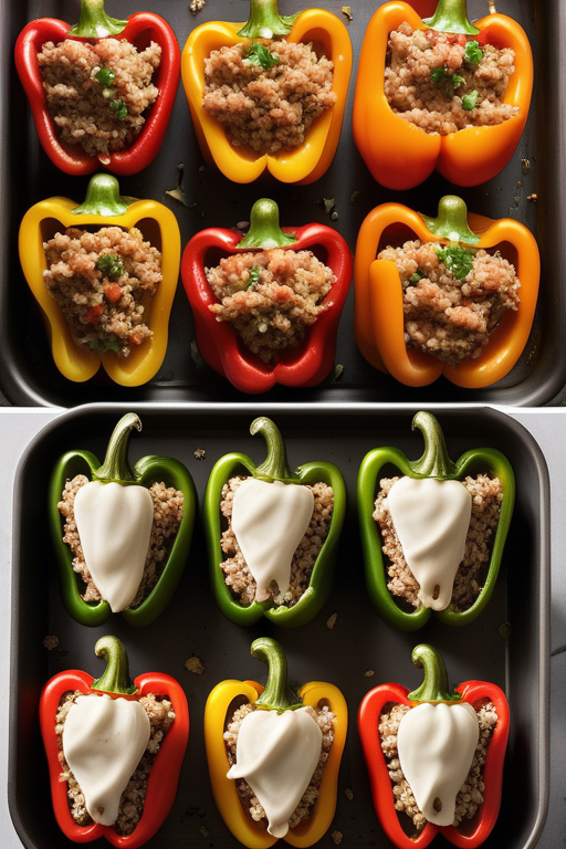 how long to bake stuffed peppers at 400
