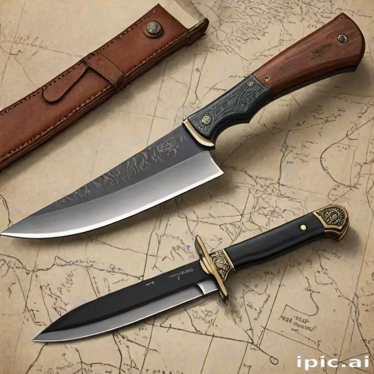 drawings of knives
