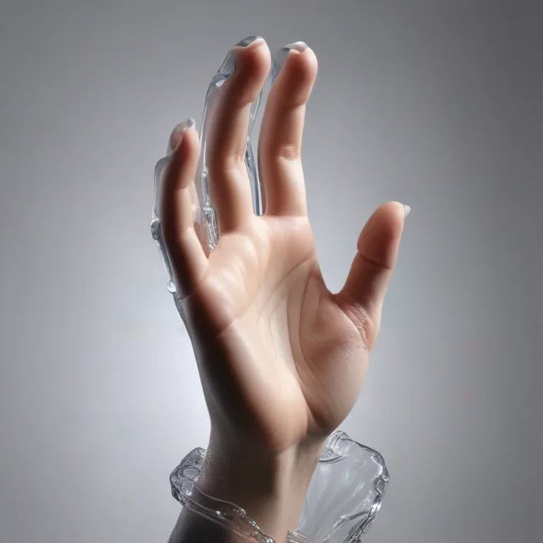 transparent prayer hand