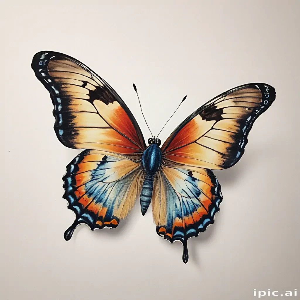 pictures of drawings of butterflies