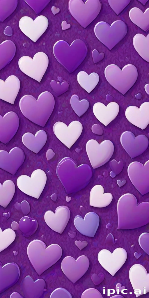 purple hearts wallpaper