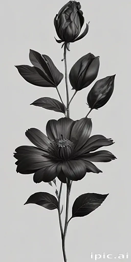 black flower png