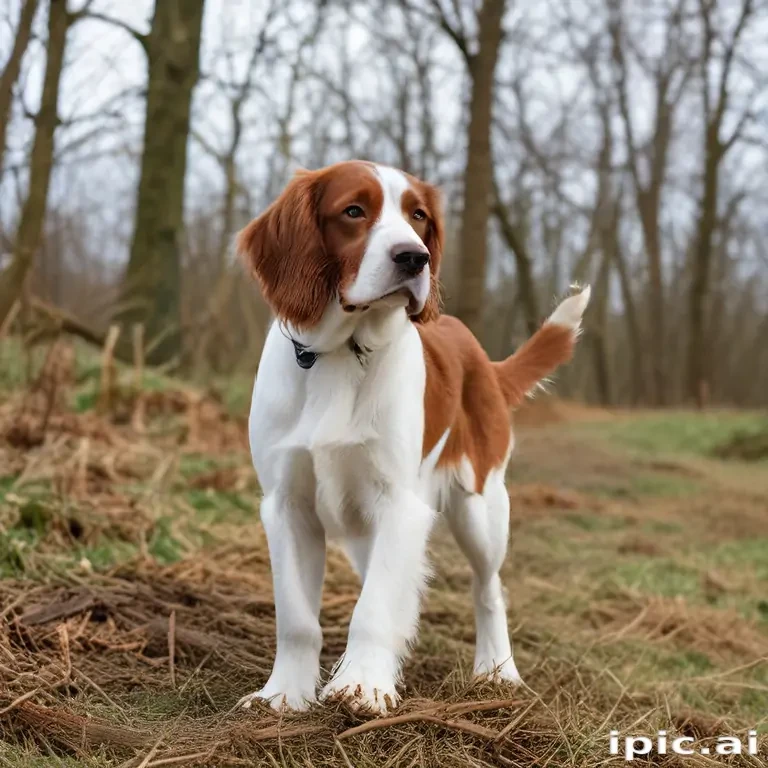 irish red and white setter