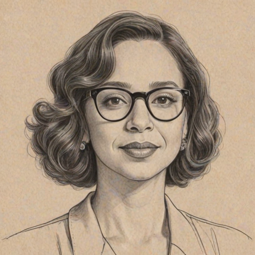 Comely Maya Rudolph, pencil sketch, portrait of Sublime woman 1925s in glasses, hair style beatnik, outline, clear lines, fine lines, 8k