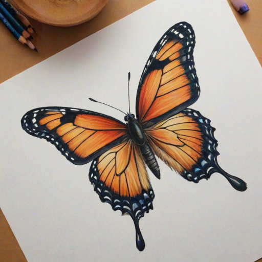 drawing butterfly