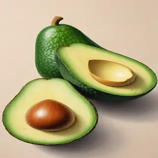 avocado drawing