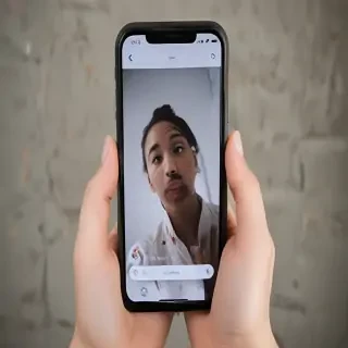 person holding phone