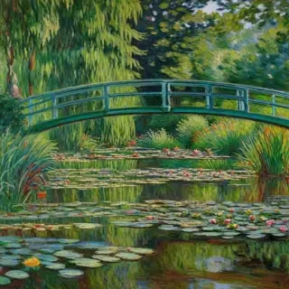 monet painting wallpaper