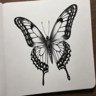 buterfly sketch
