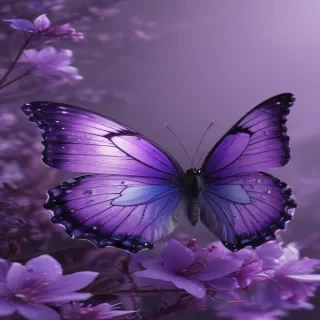 aesthetic purple butterfly