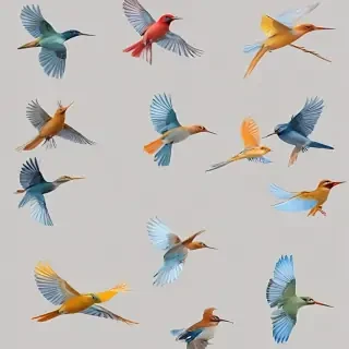 birds transparent